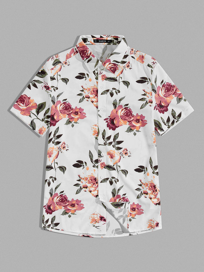 Men Floral Print Shirt
