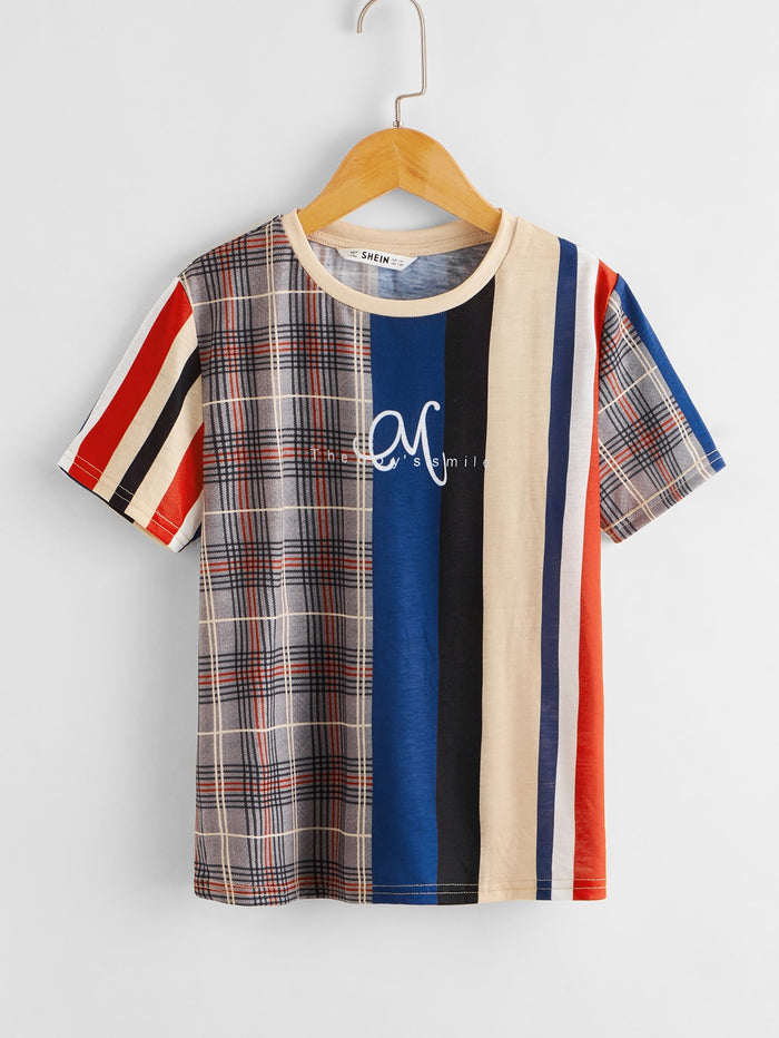 Boys Mixed Print T-shirt