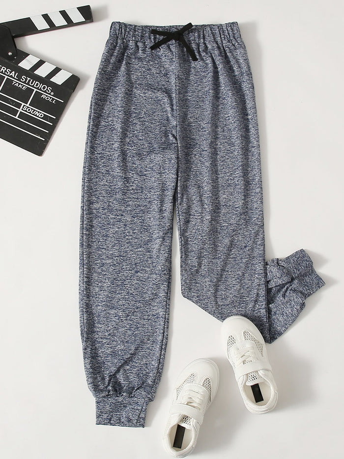 Girls Knotted Detail Joggers Dusty Blue