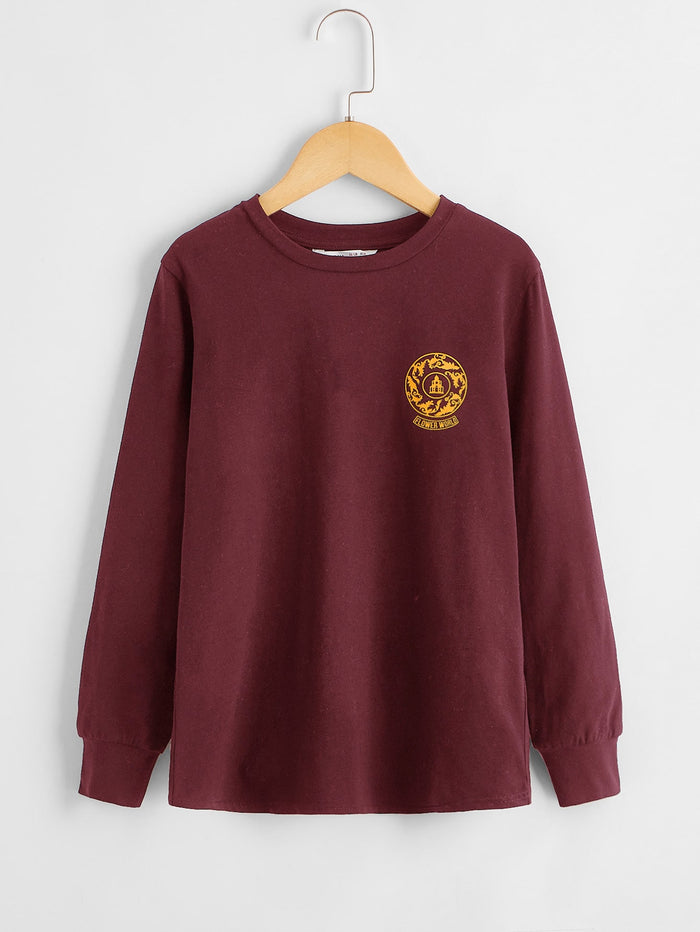 Boys Letter Graphic Top