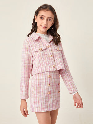 Girls tweed discount suit