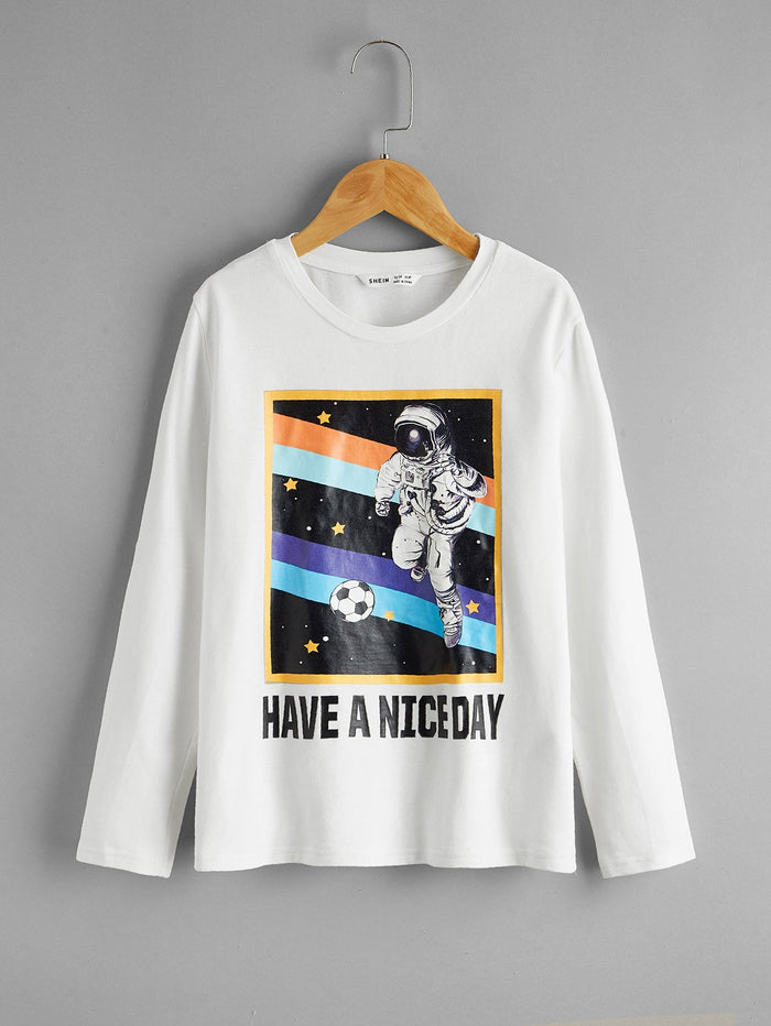 Boys Slogan Graphic Tee