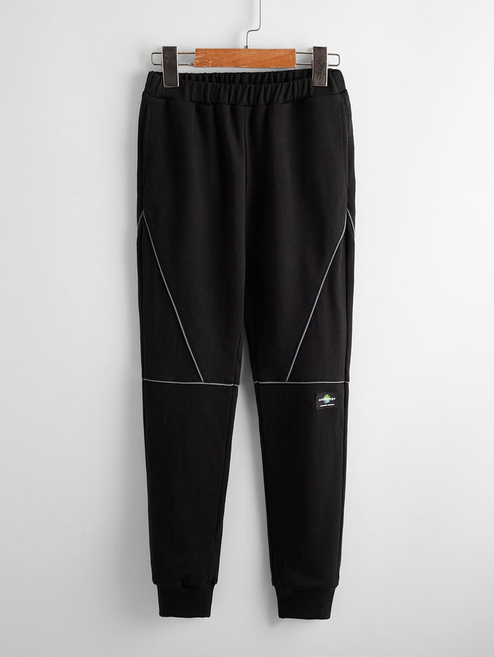 Boys Seam Detail Patch Pants