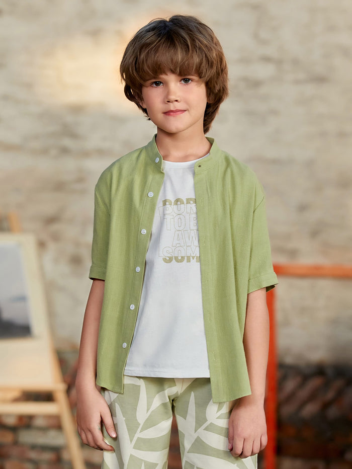 Boys Drop Shoulder Shirt