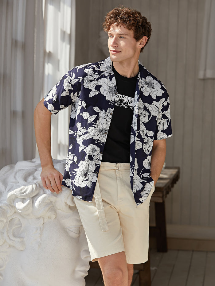 Men Allover Floral Shirt