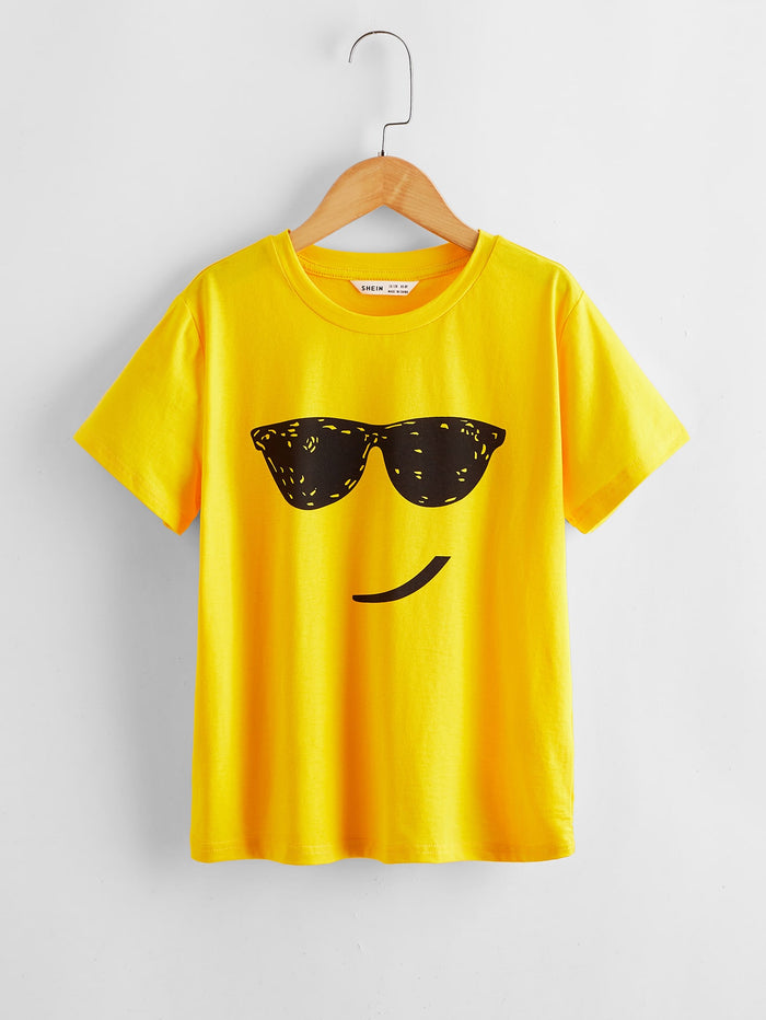 Boys Cartoon Graphic Tee Bright