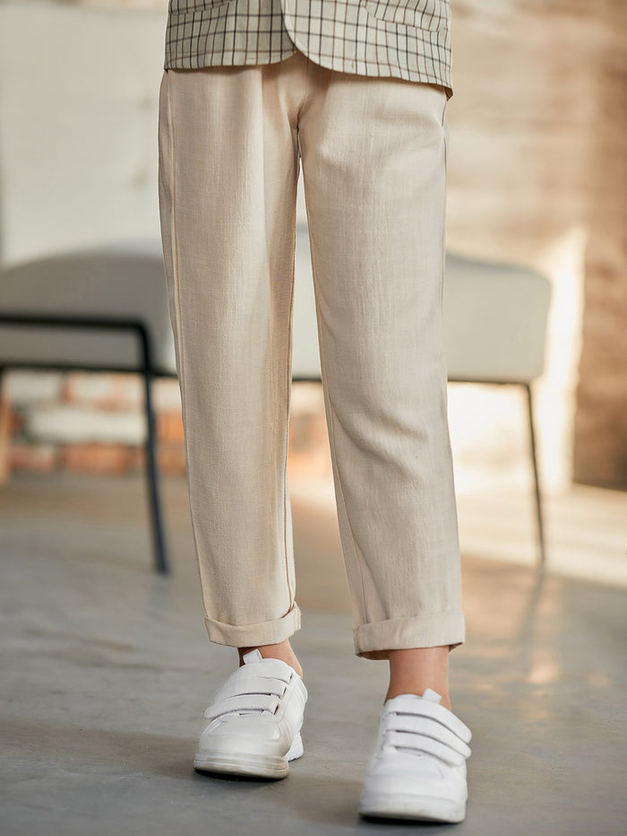 Boys Solid Straight Leg Pants
