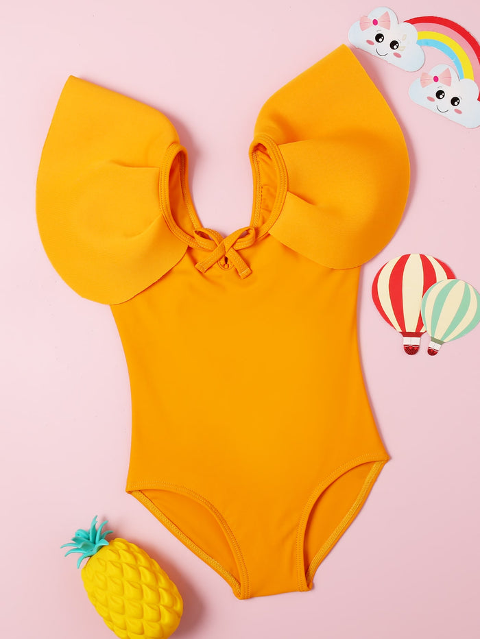 Toddler Girls Ruffle One Piece Swimsuit
