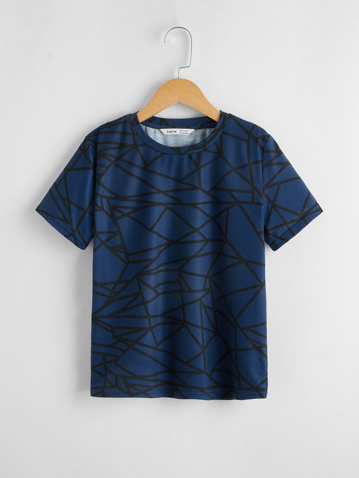 Boys Geo Print Tee