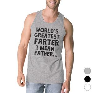 Workout Tank Tops - Farter Father Mens Super Cute Fathers Day Sleeveless Top Best Gift