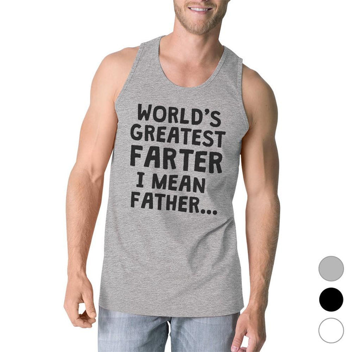 Workout Tank Tops - Farter Father Mens Super Cute Fathers Day Sleeveless Top Best Gift