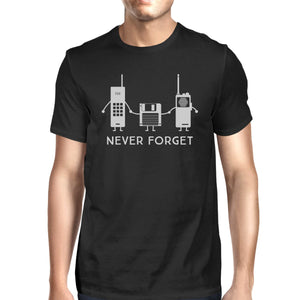 Never Forget Mens Black Shirt