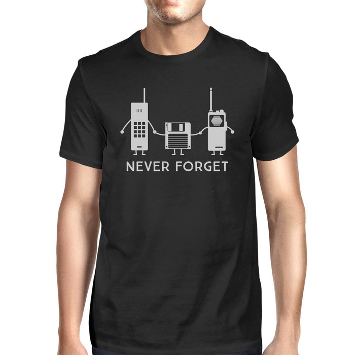 Never Forget Mens Black Shirt