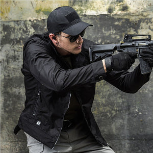 Cargo Tactical Jacket Men Wear-Resistant Waterproof Breathable Casual Coats Male Outdoor Commute Hiking Climbing Mens Jackets