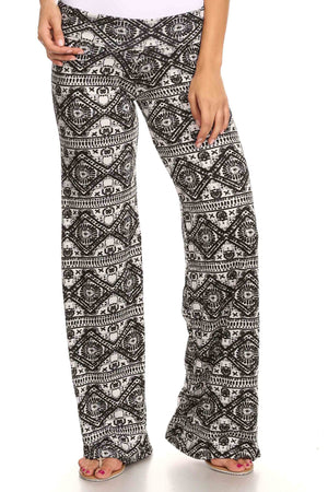 Women's Printed Palazzo Pants Made in USA