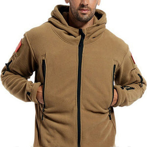 Men US Military Winter Thermal Fleece Tactical Jacket Outdoors Sports Hooded Coat Militar Softshell Hiking Outdoor Army Jackets