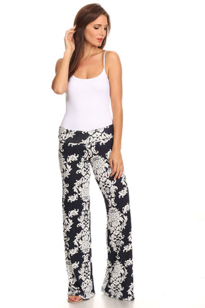 Women's Printed Palazzo Pants Made in USA