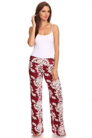 Women's Printed Palazzo Pants Made in USA