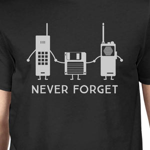 Never Forget Mens Black Shirt