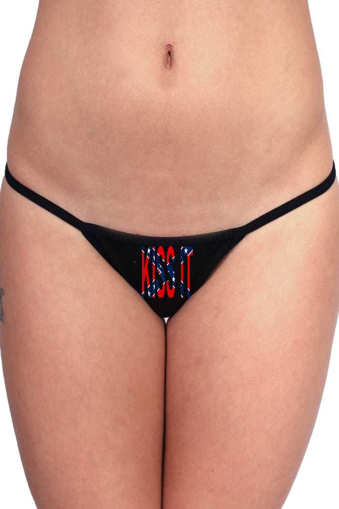 Women's Sexy Thong Kiss It - Rebel