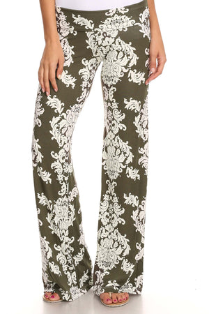 Women's Printed Palazzo Pants Made in USA