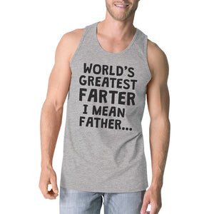 Workout Tank Tops - Farter Father Mens Super Cute Fathers Day Sleeveless Top Best Gift