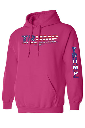 Unisex Trump USA Make America Even Greater Pullover Hoodie