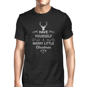 Have Yourself A Merry Little Christmas Mens Black Shirt