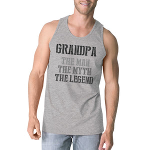 Workout Tank Tops - Legend Grandpa Mens Cute Funny Family Day Sleeveless Top Best Gift