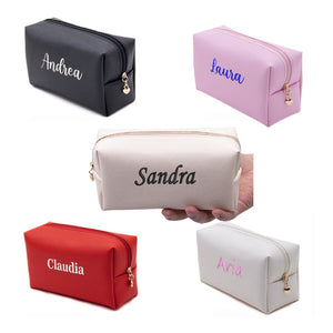 Personalized Embroidery Small Makeup Bag