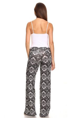 Women's Printed Palazzo Pants Made in USA
