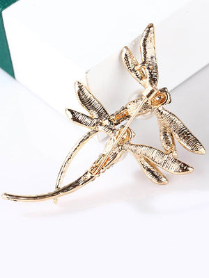 Fancy Brooches - Double Dragonfly Design Brooch