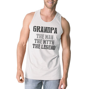 Workout Tank Tops - Legend Grandpa Mens Cute Funny Family Day Sleeveless Top Best Gift
