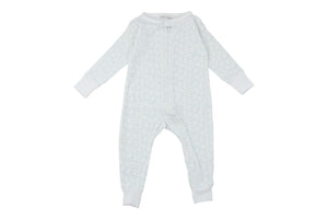 Toddler Boy Jumpsuits - long romper in blue squares