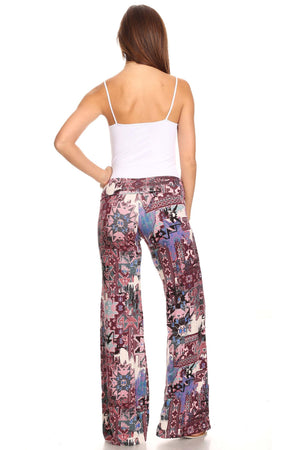 Women's Printed Palazzo Pants Made in USA
