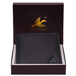 HORNBULL Maddison Men's Navy Genuine Leather Wallet