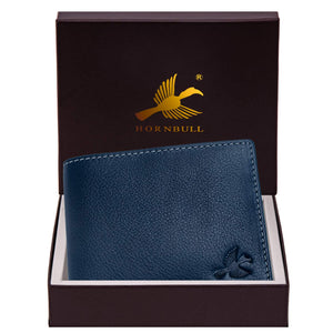 HORNBULL Maddison Men's Navy Genuine Leather Wallet