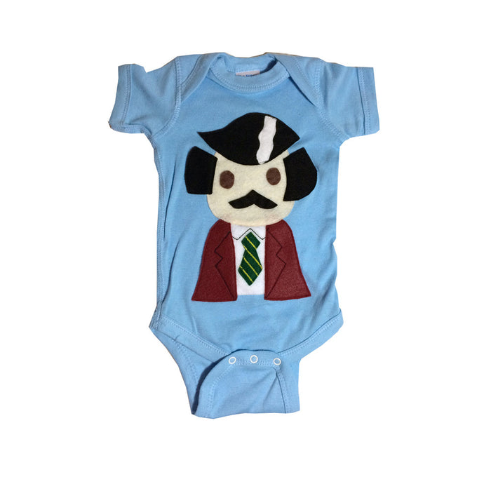 Baby Onesie -Stay Crafty... Burgundy Jacket Man