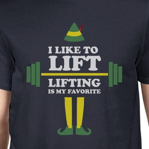 Men's Clothing - I Like To Lift Lifting Is My Favorite Mens Navy Shirt