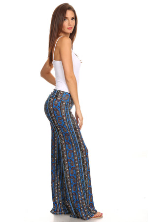 Women's Printed Palazzo Pants Made in USA