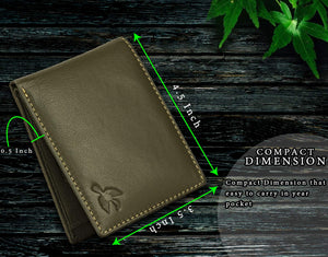 HORNBULL Maddison Men's Navy Genuine Leather Wallet