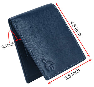 HORNBULL Maddison Men's Navy Genuine Leather Wallet