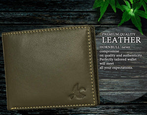 HORNBULL Maddison Men's Navy Genuine Leather Wallet