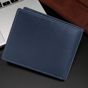 HORNBULL Maddison Men's Navy Genuine Leather Wallet