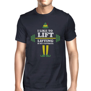 Men's Clothing - I Like To Lift Lifting Is My Favorite Mens Navy Shirt