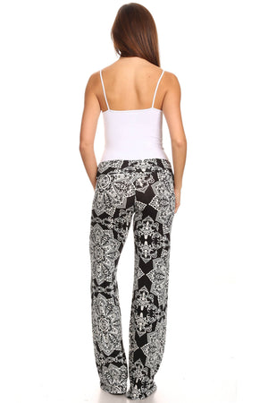 Women's Printed Palazzo Pants Made in USA