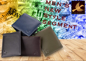 Men's Navy Genuine Leather Wallet