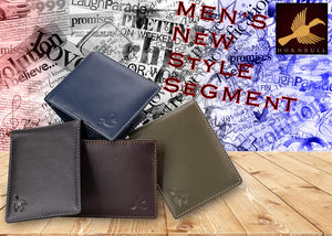 HORNBULL Maddison Men's Navy Genuine Leather Wallet