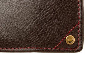 Best Leather Wallets - Hidesign Angle Stitch Leather Multi-Compartment Leather Wallet