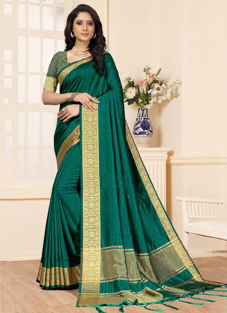 Green Soft Silk Festival Wear Weaving Saree